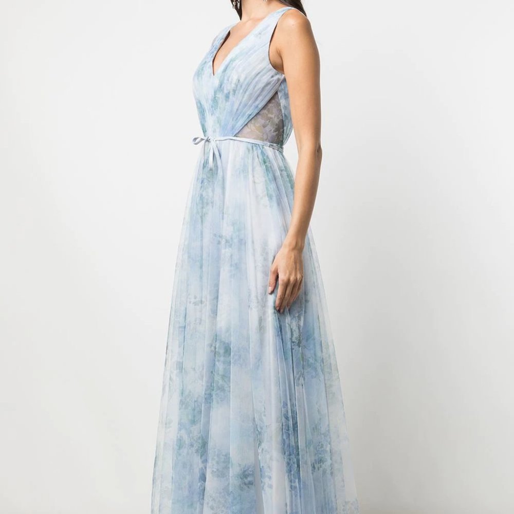 Marchesa Notte Bridesmaids Sora floral-print tulle dress
